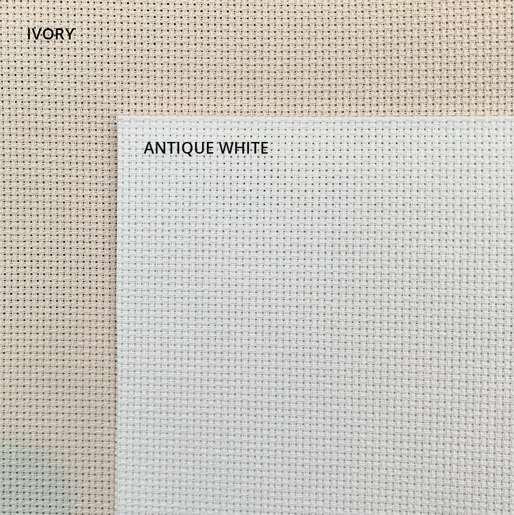 Broderistof | Aida 5,4 | Hvid