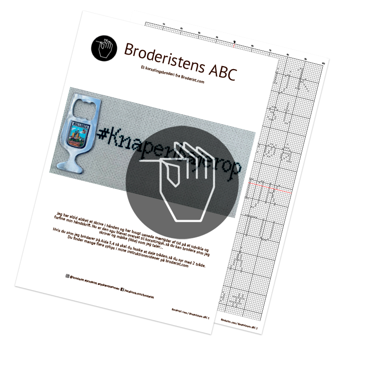 Broderistens håndskrift som alfabet