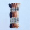 DMC broderigarn - 5 brune nuancer