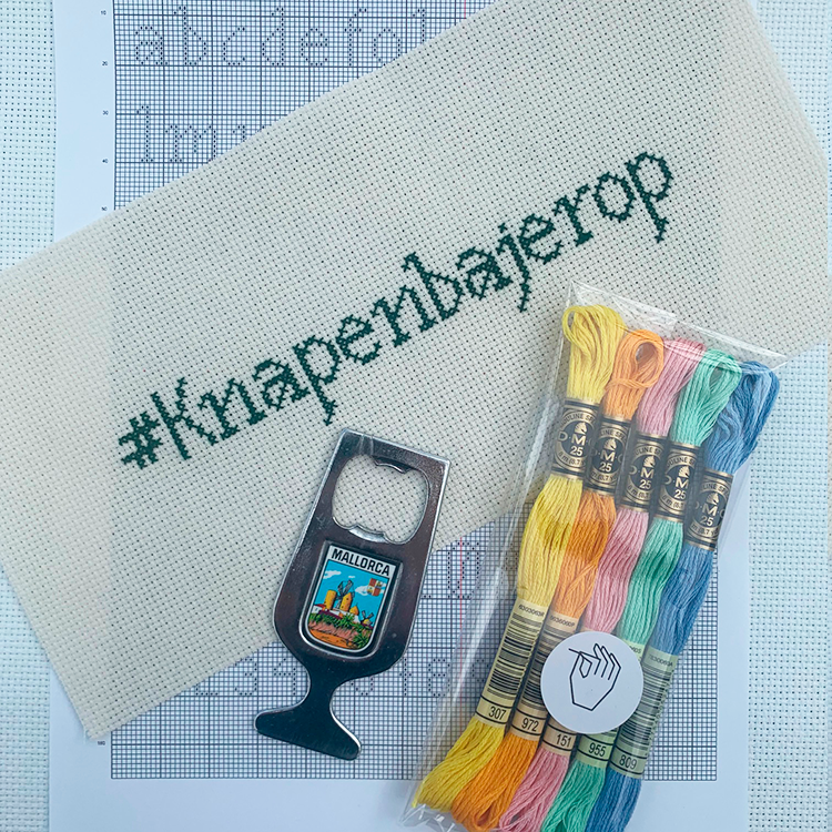 Broderistens håndskrift som alfabet