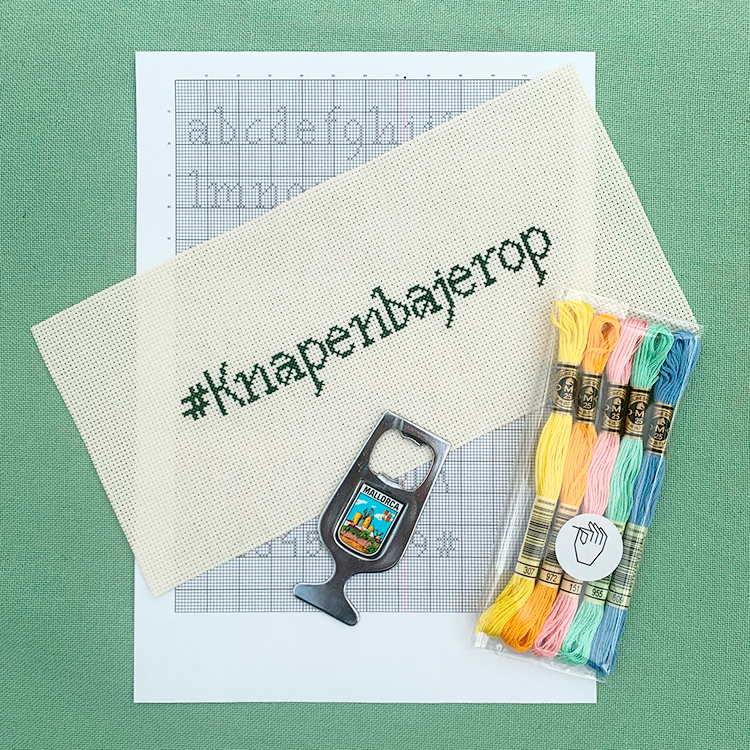 Broderistens håndskrift som alfabet