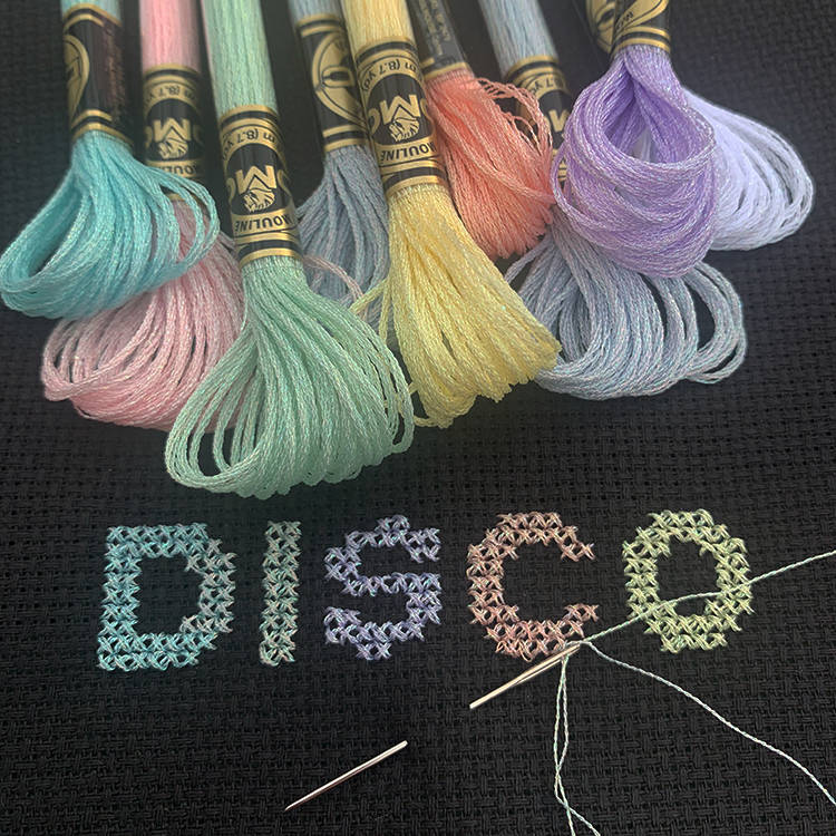 Broderistof | Aida 5,4 | Sort