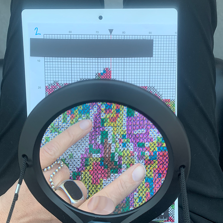 lup Broderistens lup med lys