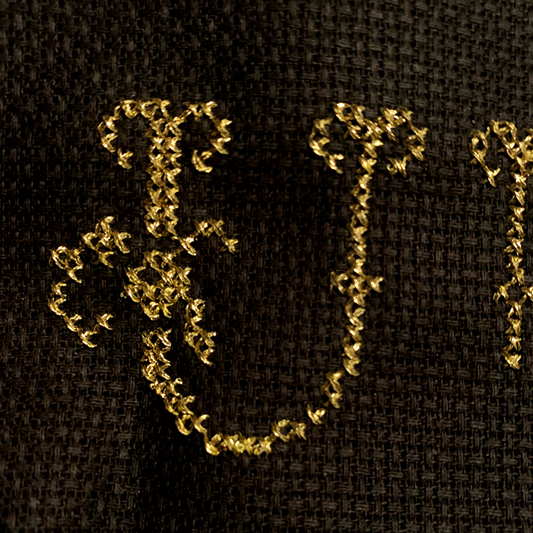 Broderistof | Aida 5,4 | Sort