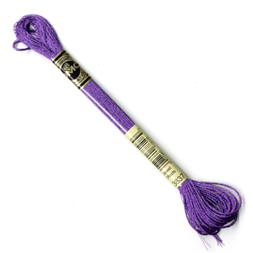 Rødlilla glimmergarn - 6 farver DMC Light Effects