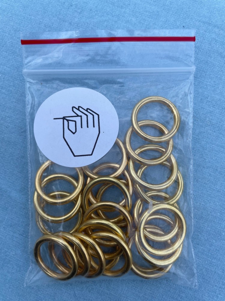 Broderistens messingringe