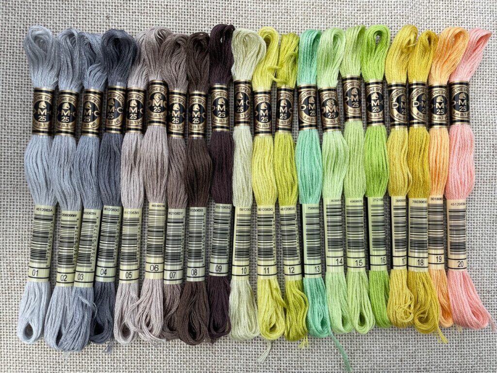 DMC broderigarn enkeltfarver - ALLE farver i nummerorden