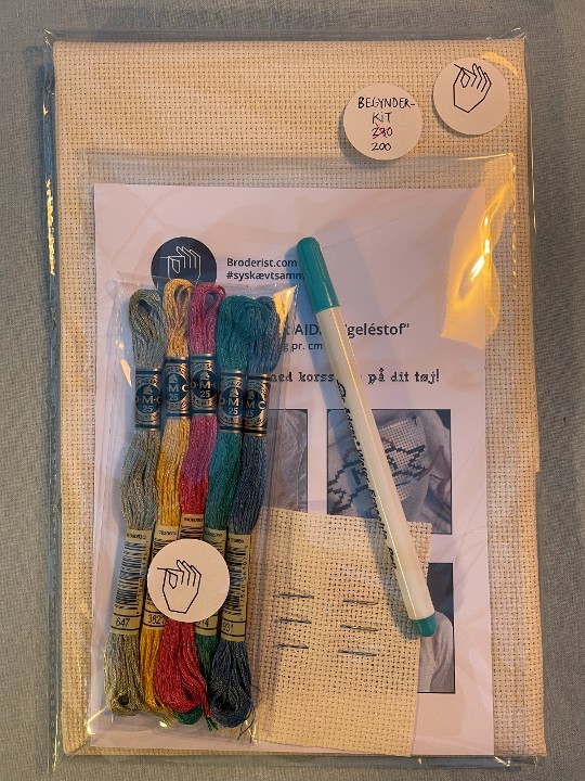 BADASS broderi-begynderpakke - light