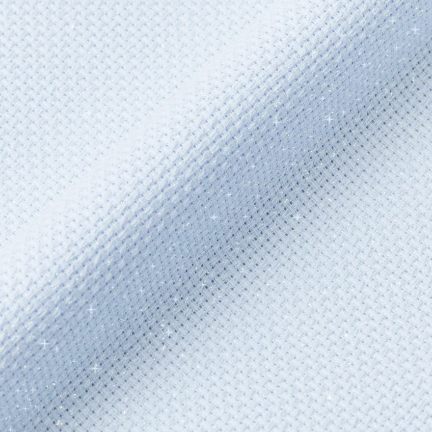 Broderistof | Aida 5,4 | HVID GLIMMER