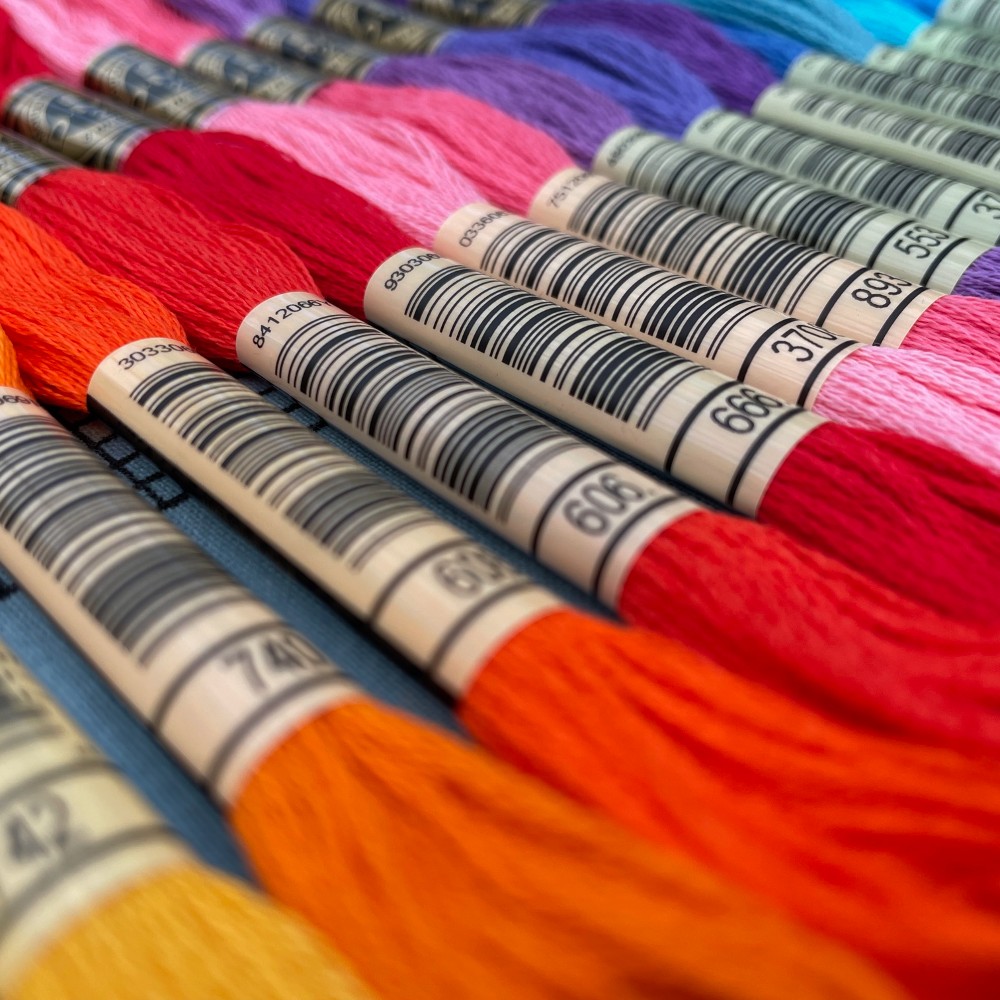 20 farver DMC broderigarn - PingPang