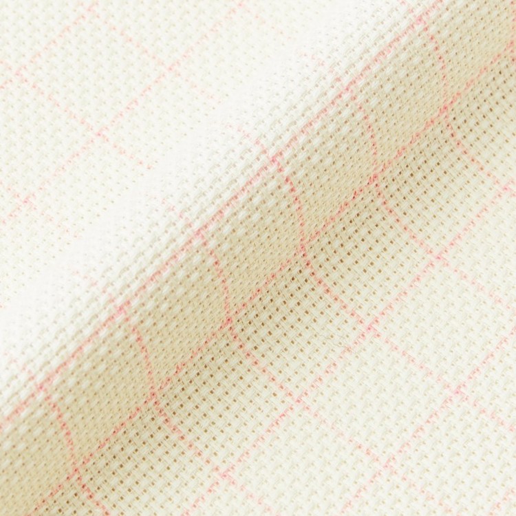 Broderist_aida_med_hjælpelinjer_ivory Broderistof | Aida 5,4 | Til den dovne | Ivory