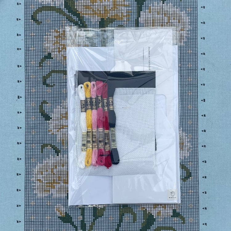 Broderistens broderede kort - broderikit