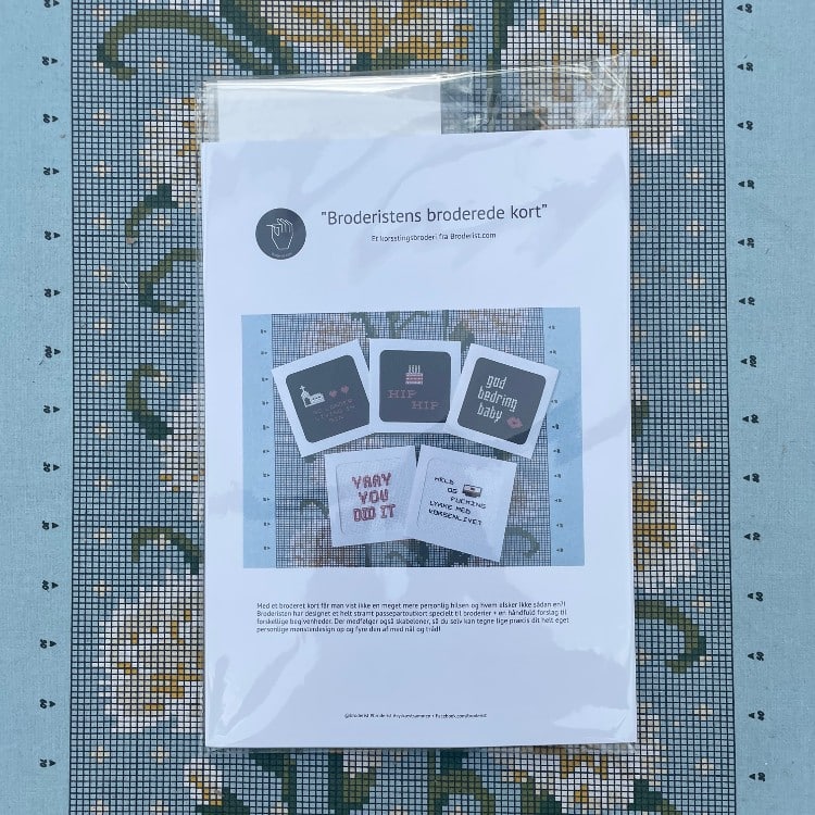 Broderistens broderede kort - broderikit