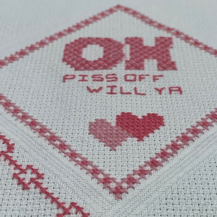 Broderistof | Aida 5,4 | Square | Hvid