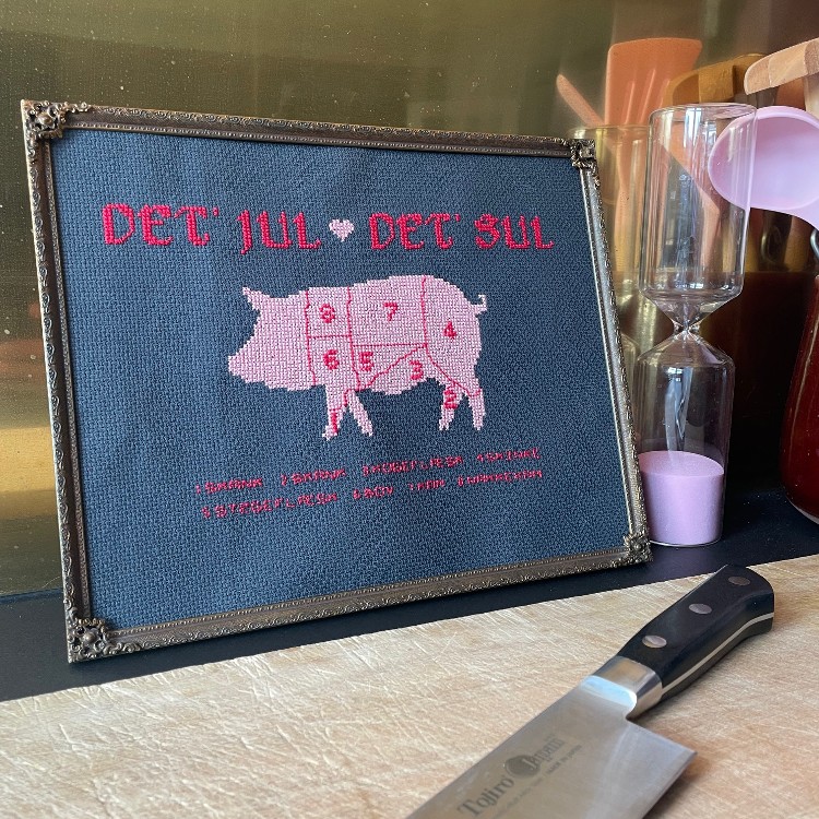 Broderikit: Det' jul - Det' sul