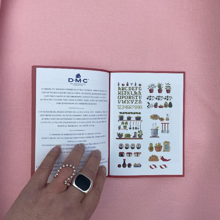 Broderist_DMC_cuisine_broderimønstre_detalje DMC mønsterhæfte - Cuisine