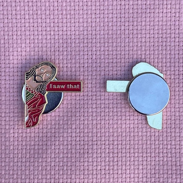 Peeping Jesus - nålemagnet