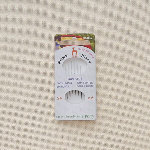 Broderinåle 6 stk. - Pony Black (str. 24) FAVORIT