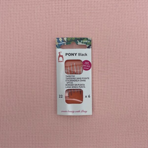 Broderinåle 6 stk. - Pony Black (str. 18) - STRAMAJ