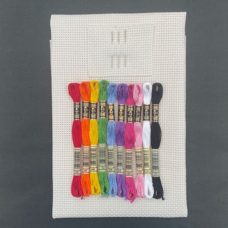 BADASS børne-broderi-begynderpakke