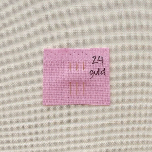 Broderinåle 3 stk. - forgyldte (str. 24)