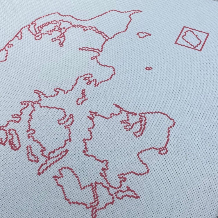 Broderistens Danmarkskort