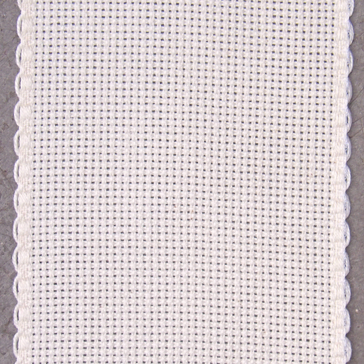 Broderi bånd ivory zoom Broderistof | Aida 5,4 | Broderibånd | 7 cm