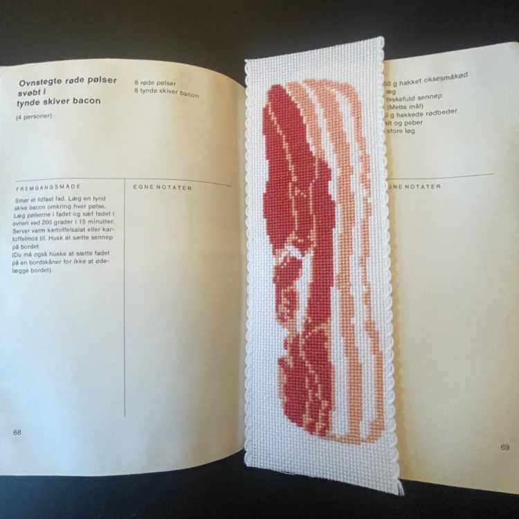 Broderistens BACON bogmærke