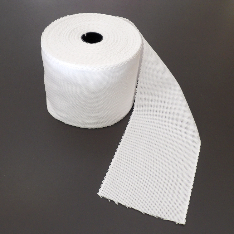 Broderistof | Aida 5,4 | Broderibånd | 12 cm | hvid