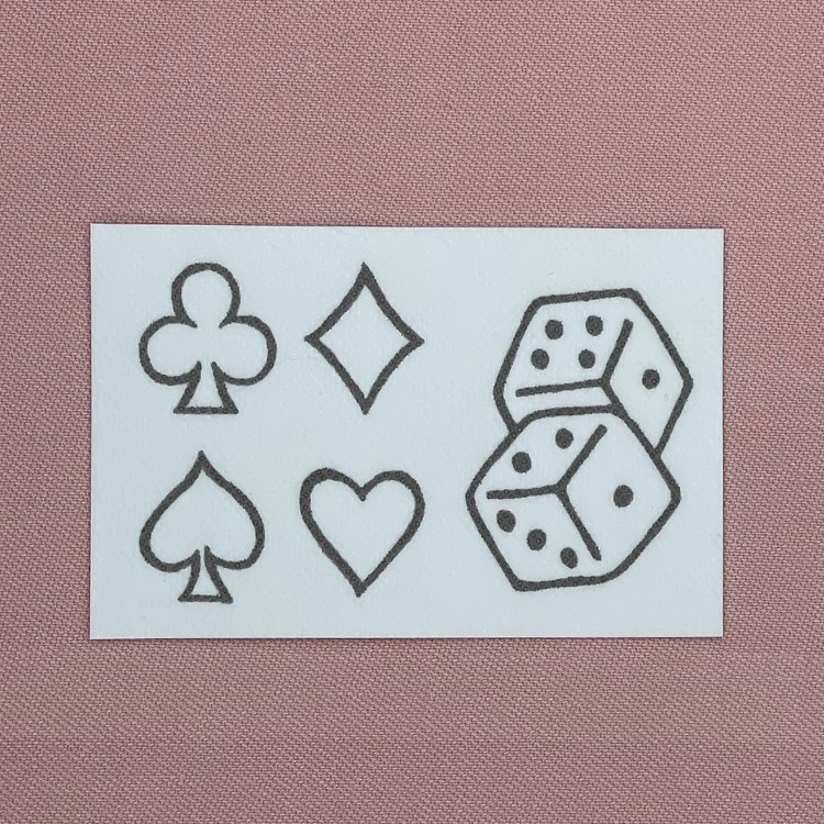 CASINO Klør-terninger 750x750 BLAND SELV STIK (10 for 100)