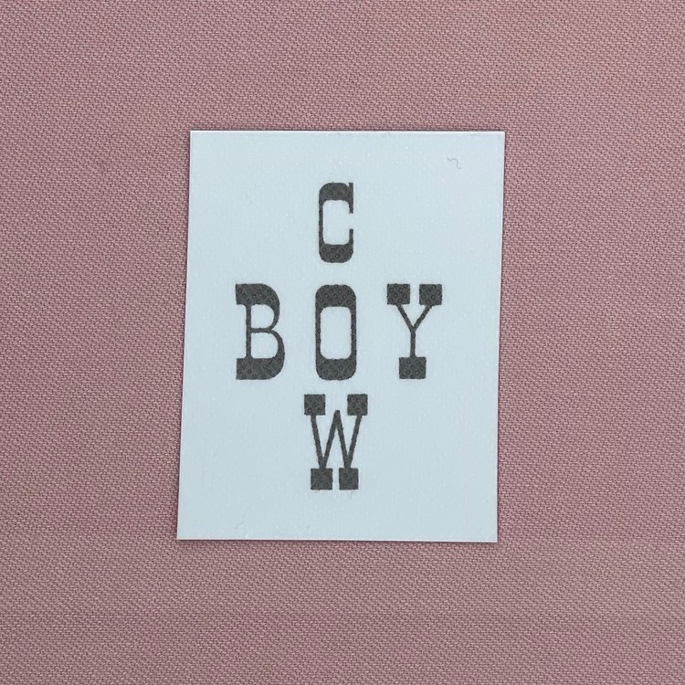 COWBOY Cow Boy 750x750 BLAND SELV STIK (10 for 100)