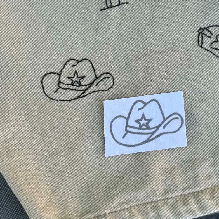 COWBOY Hat proces BLAND SELV STIK (10 for 100)