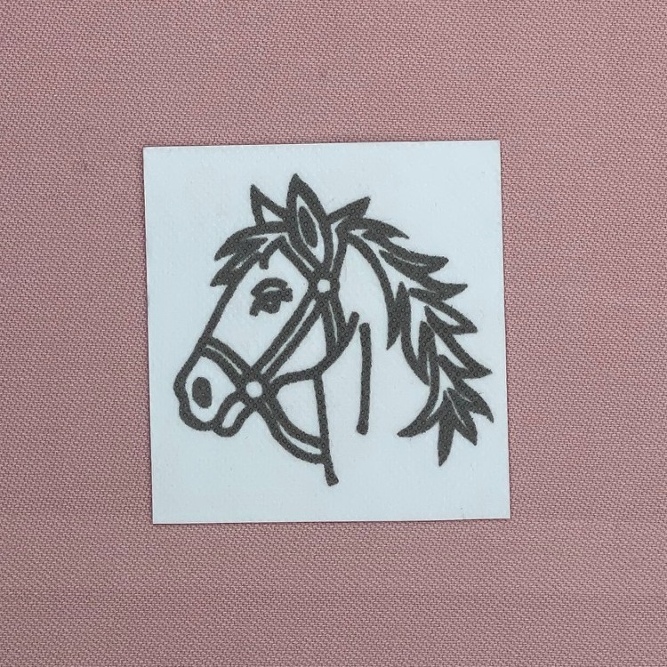 COWBOY Hest 750x750 BLAND SELV STIK (10 for 100)