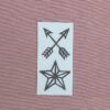 COWBOY Pile-stjerne 750x750 BLAND SELV STIK (10 for 100)