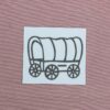 COWBOY Prærievogn 750x750 BLAND SELV STIK (10 for 100)