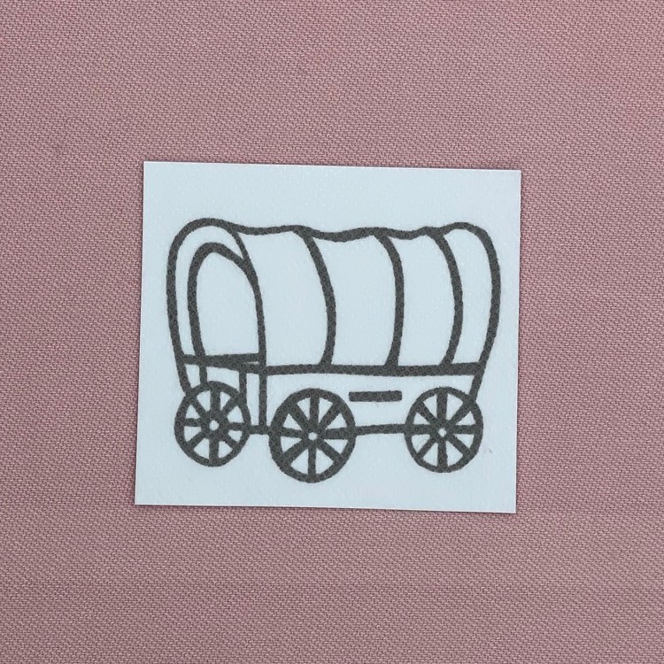 COWBOY Prærievogn 750x750 BLAND SELV STIK (10 for 100)