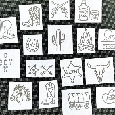 Sticky Stik enkelte COWBOY motiver